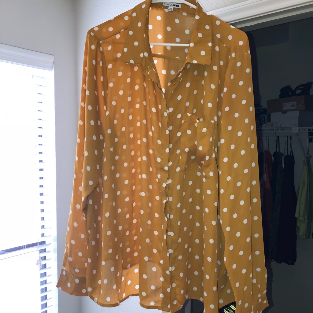 Plus Button Down Blouse